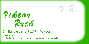 viktor rath business card